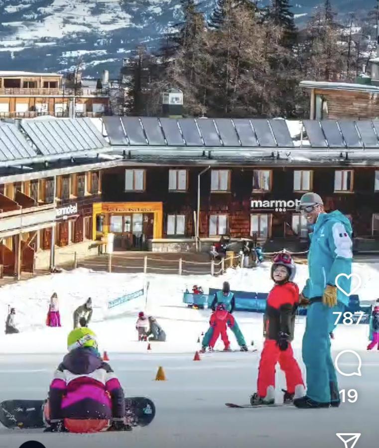 Studio Chaleureux A Uvernet Fours 25M² Avec Vue Montagne Kültér fotó